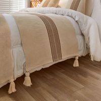 PIECERA CROCHE TEJIDA 60X210CM.