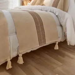 ANGELES DEL HOGAR - PIECERA CROCHE TEJIDA 60X210CM.