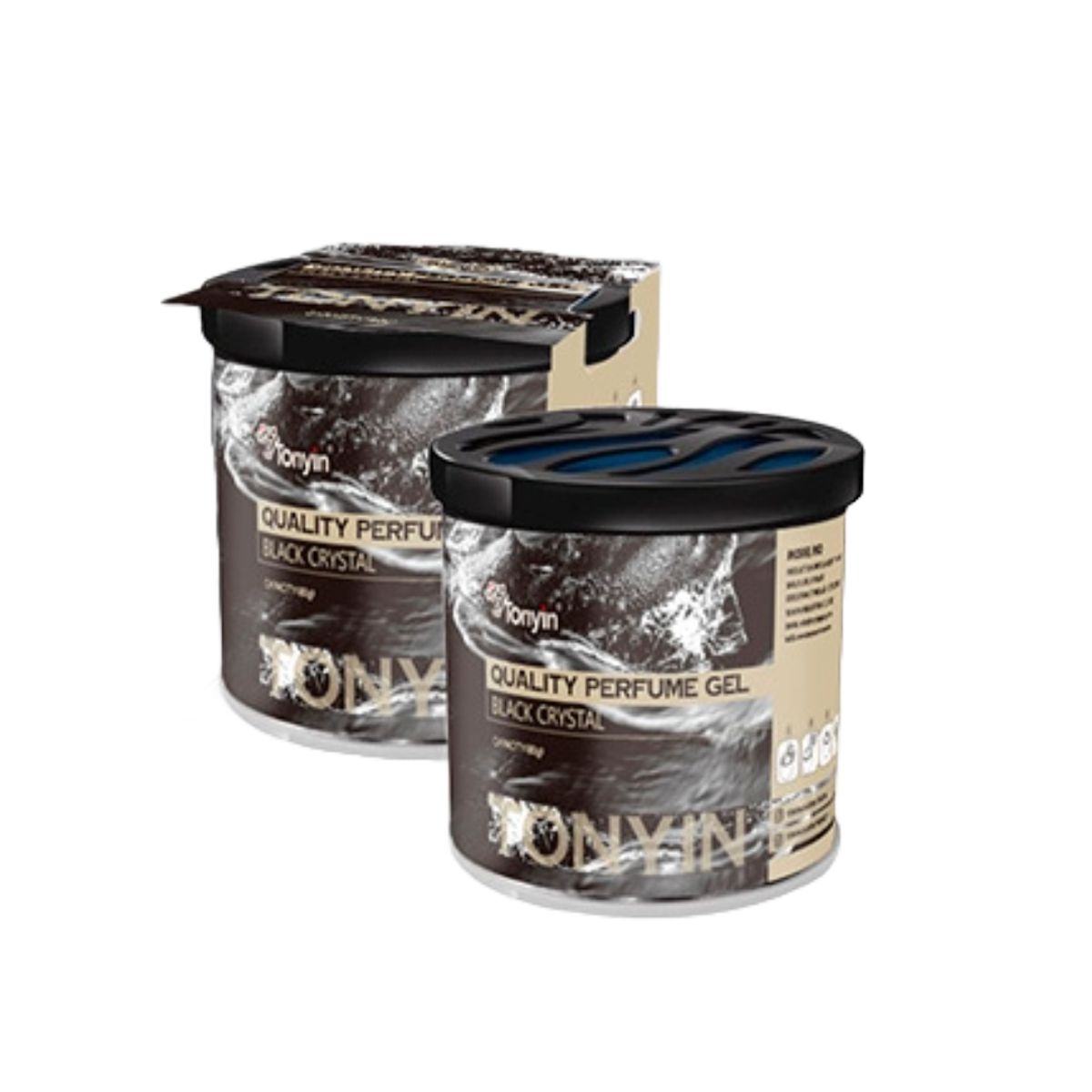 GENERICO - Aromatizador Tonyin Quality Perfume Gel Black Crystal - 80g
