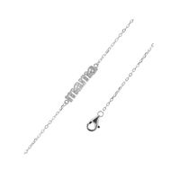 Pulsera Plata Mama Con Microcircones Regalo Día Madre