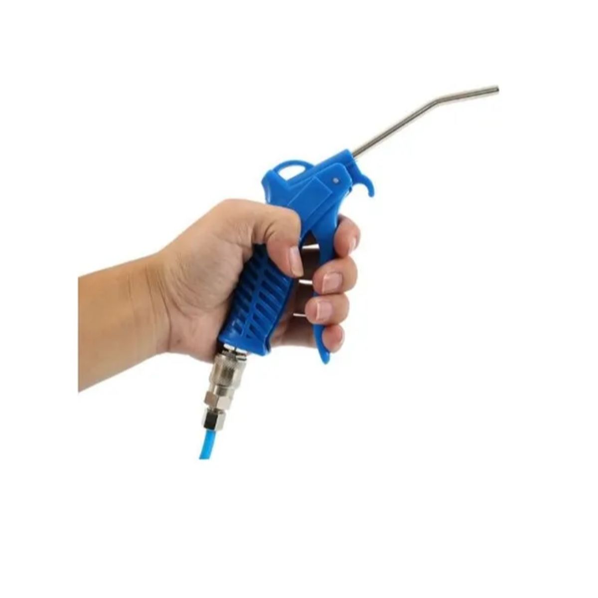 GENERICO - Pistola De Aire Sopladora Manguera Espiral 5 Metros 10kg Color Azul