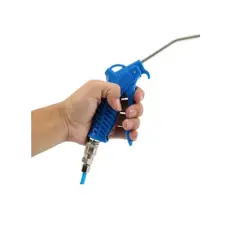 GENERICO - Pistola De Aire Sopladora Manguera Espiral 5 Metros 10kg Color Azul