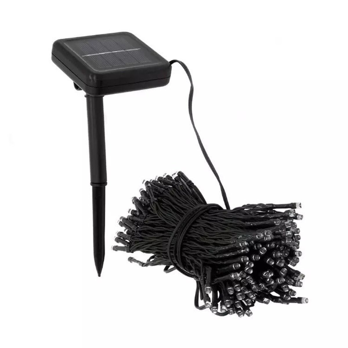 GENERICO - Cadena de Luces Decorativa Solar Luz Fría - 200 Luces 12 m IP 65