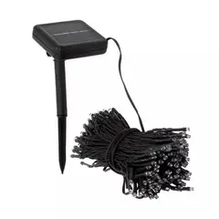 GENERICO - Cadena de Luces Decorativa Solar Luz Fría - 200 Luces 12 m IP 65