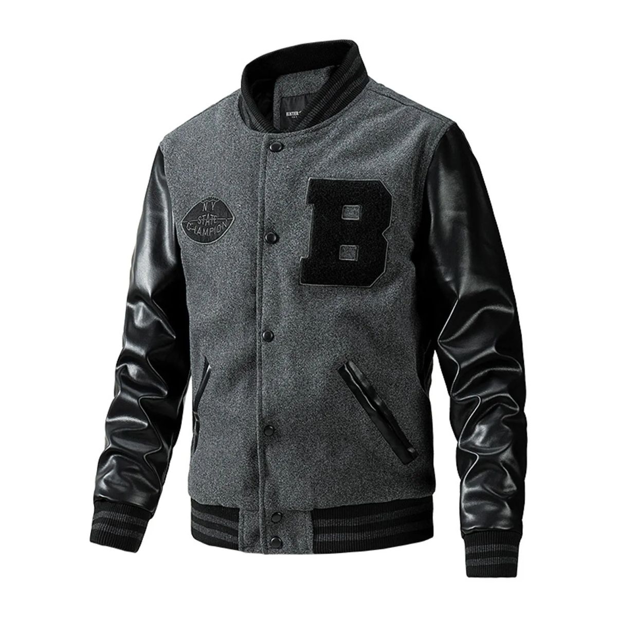 TIOZONEY - Chaqueta Pu Hombre