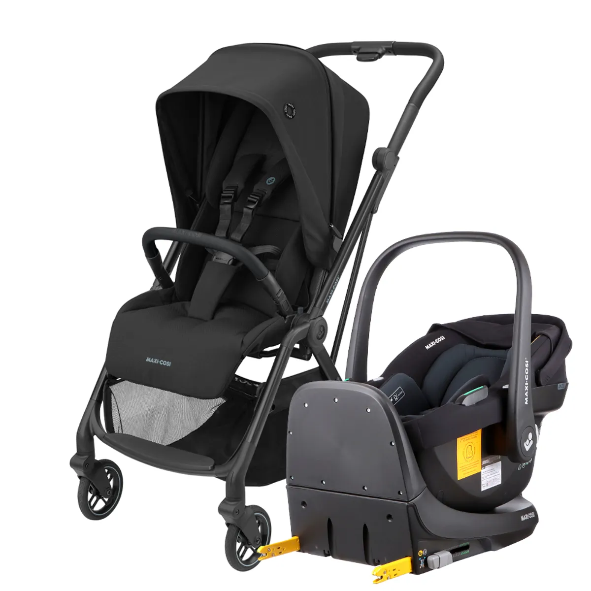 MAXI COSI - Coche Travel System Leona 2 + Silla Cabriofix Essential Black