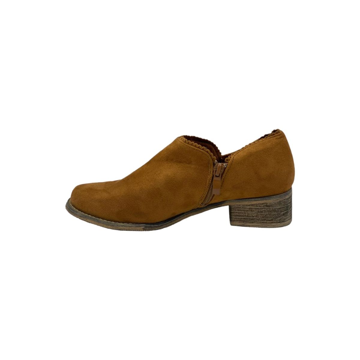 HERIEL - Zapato Camel Gamuza Mujer