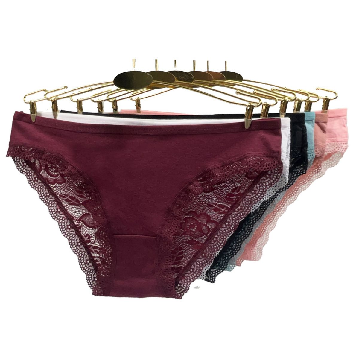 BLWOENS - Pack 6 Calzon Mujer - Rojo