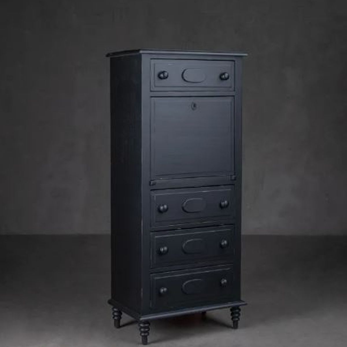 DECOMUEBLES - ESTANTE GRIEGO NEGRO