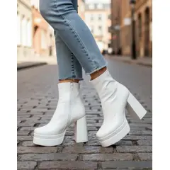 SNOOPY - Botin Mujer Taco Alto con Plataforma M480