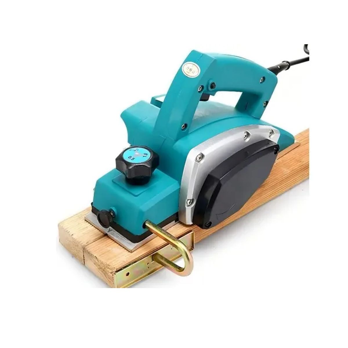 GENERICO - Cepillo Eléctrico Mueblería Carpintería 800w 16000rpm Color Turquesa