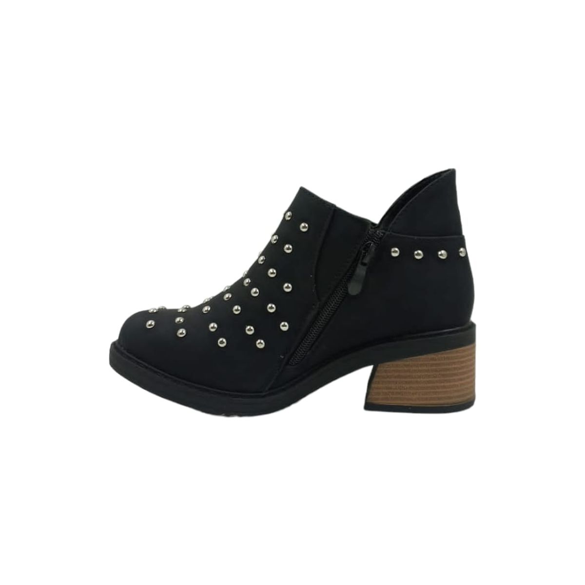 HERIEL - Botín Negro Tachas Mujer