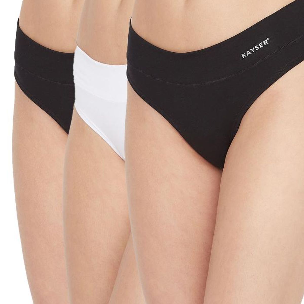 KAYSER - Tripack Colaless Algodón P312.0640 - Negro - XXL