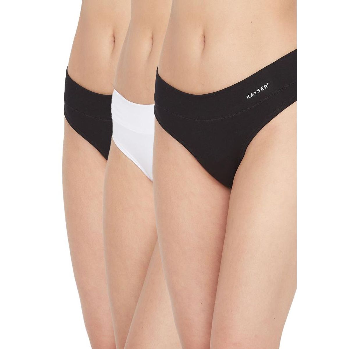 KAYSER - Tripack Colaless Algodón P312.0640 - Negro - XXL