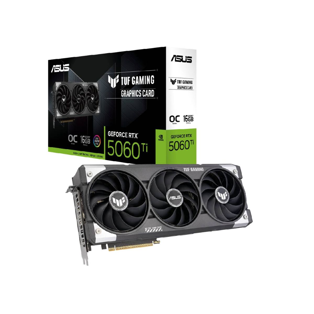 ASUS - Tarjeta de Video - ASUS TUF RTX 5060 Ti O16G Gaming - 16 GB GDDR7