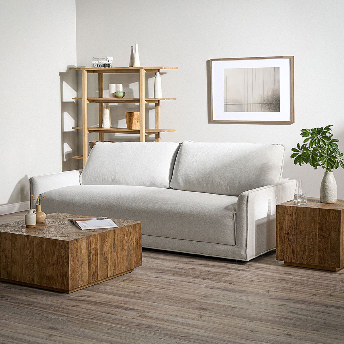 ROSEN - Mesa Centro Agnes Small 55 x 55 cm Marrón