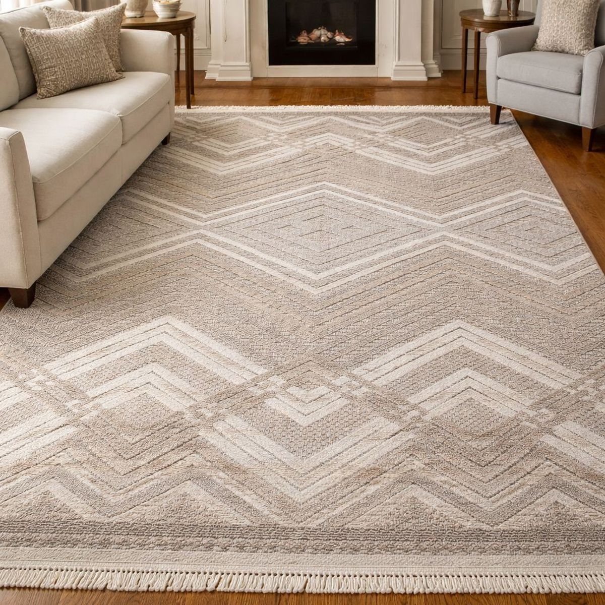 GENERICO - Alfombra Medio Oriente 200 x 290 Beige 07