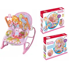GENERICO - Silla Rosada Mecedora Musical Con Vibración Para Bebe