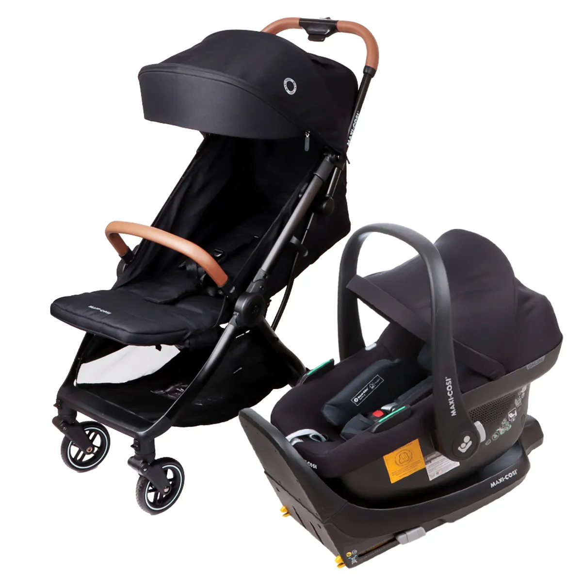 MAXI COSI - Coche Travel System Eva Black/ Cabriofix I-Size Maxi Cosi