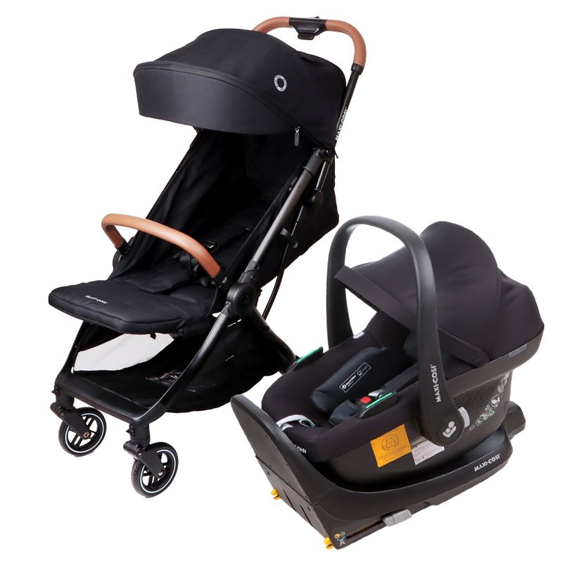 MAXI COSI - Coche Travel System Eva Black Cabriofix I-Size Maxi Cosi
