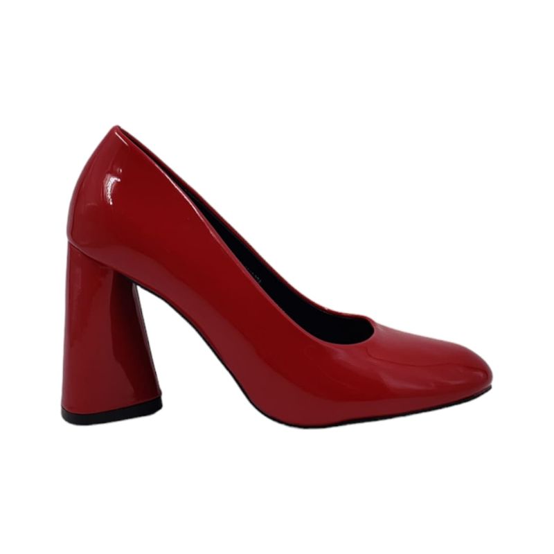 HERIEL - Zapato Charol Taco Cuadrado Colores.