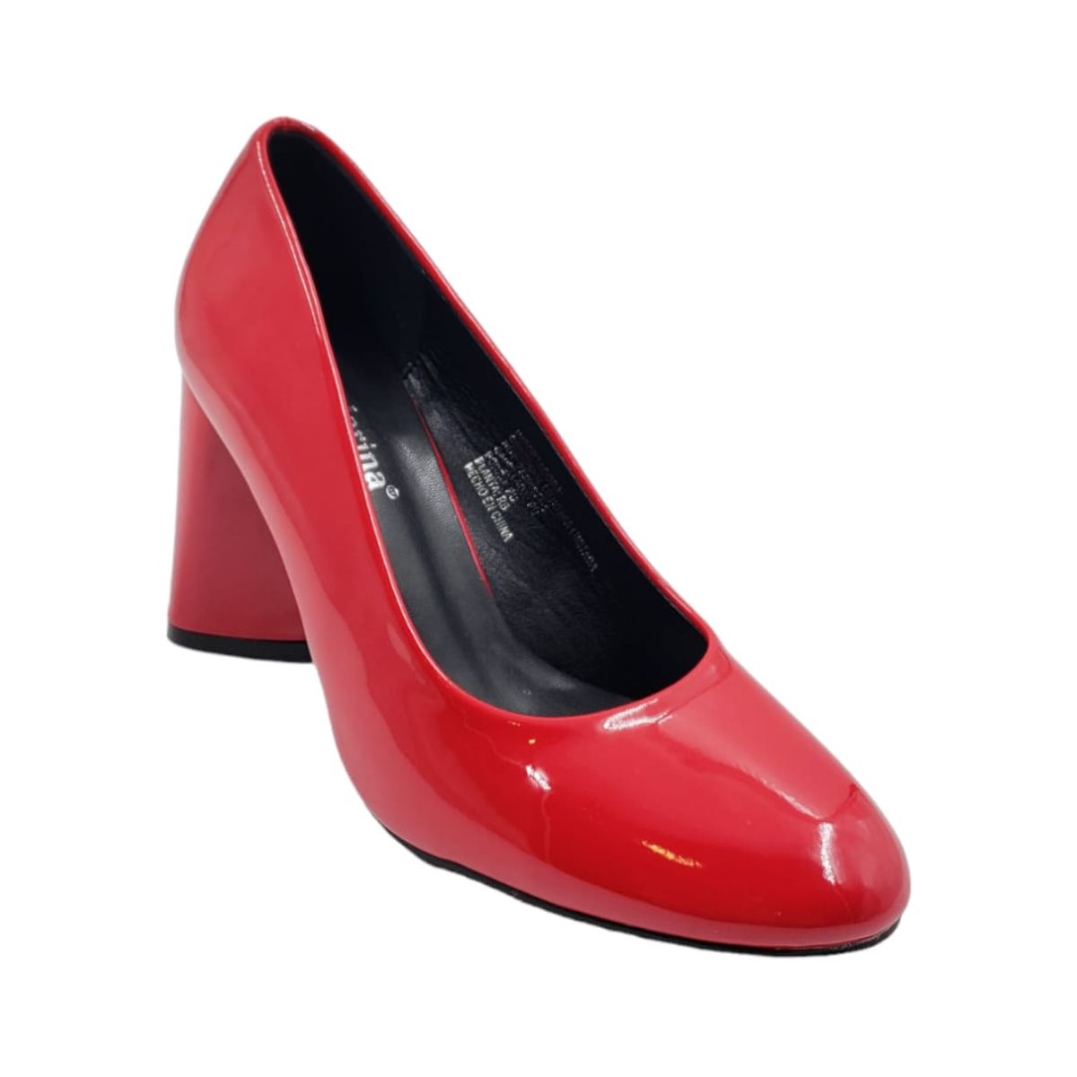 HERIEL - Zapato Charol Taco Cuadrado Colores