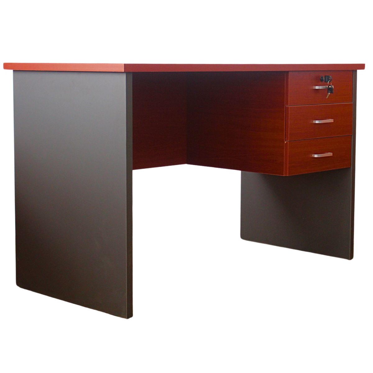 GENERICO - Escritorio Con 3 Cajones - 120x60 Cm Cedro