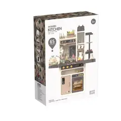 GENERICO - Cocina De Juguete 65 Piezas 93.5cms Altura Café Vapor Agua