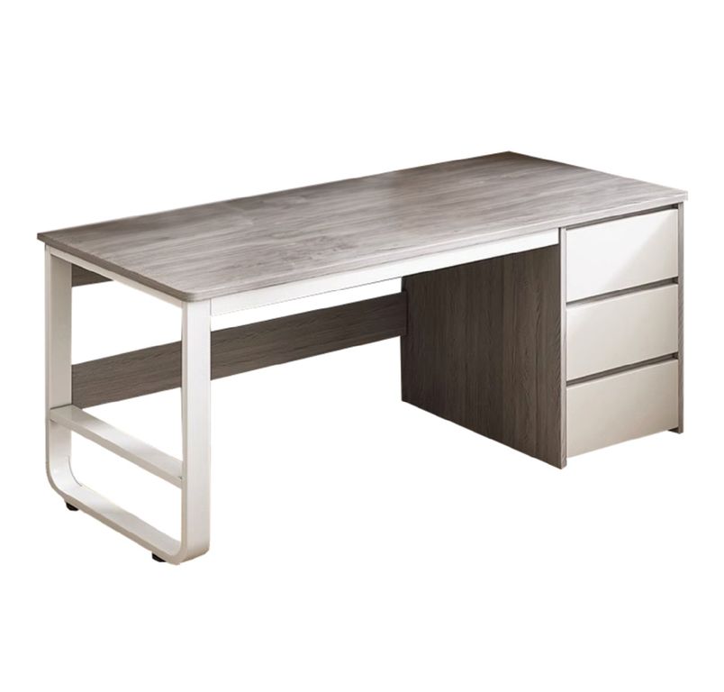 Escritorio Ejecutivo Metal Gris Blanco