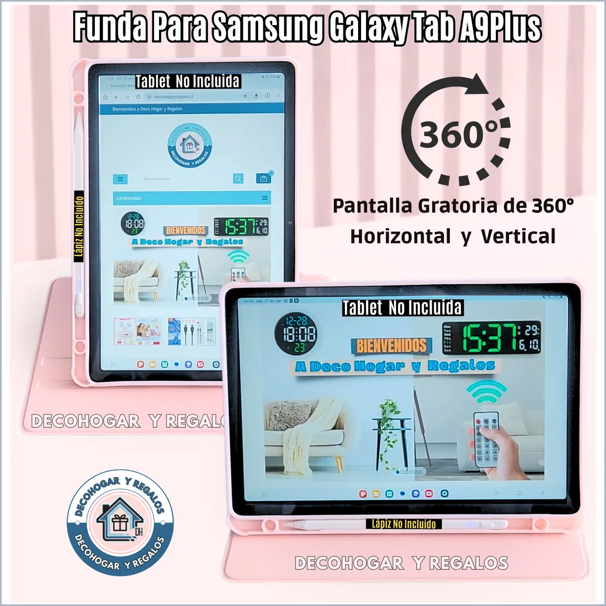 GENERICO - Funda Acrílica Giratoria 360° para Samsung Galaxy Tab A9 Plus de 11