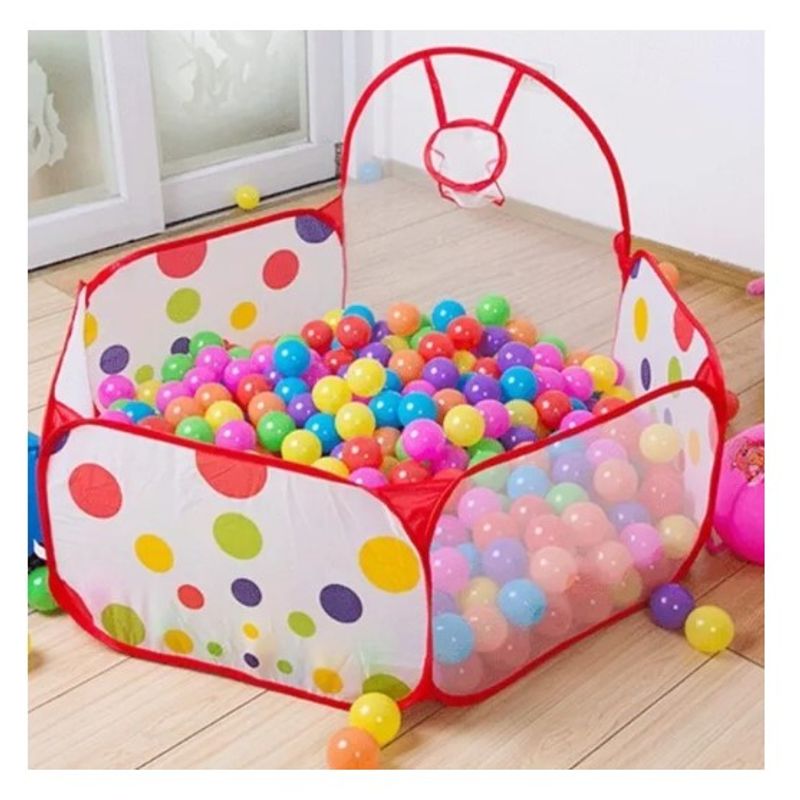 GENERICO - Piscina De Pelota En Suave Tela Para Bebe Con 50 Pelotas