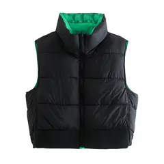 BLWOENS - Chaleco cazadora Acolchado para Mujer - Negro