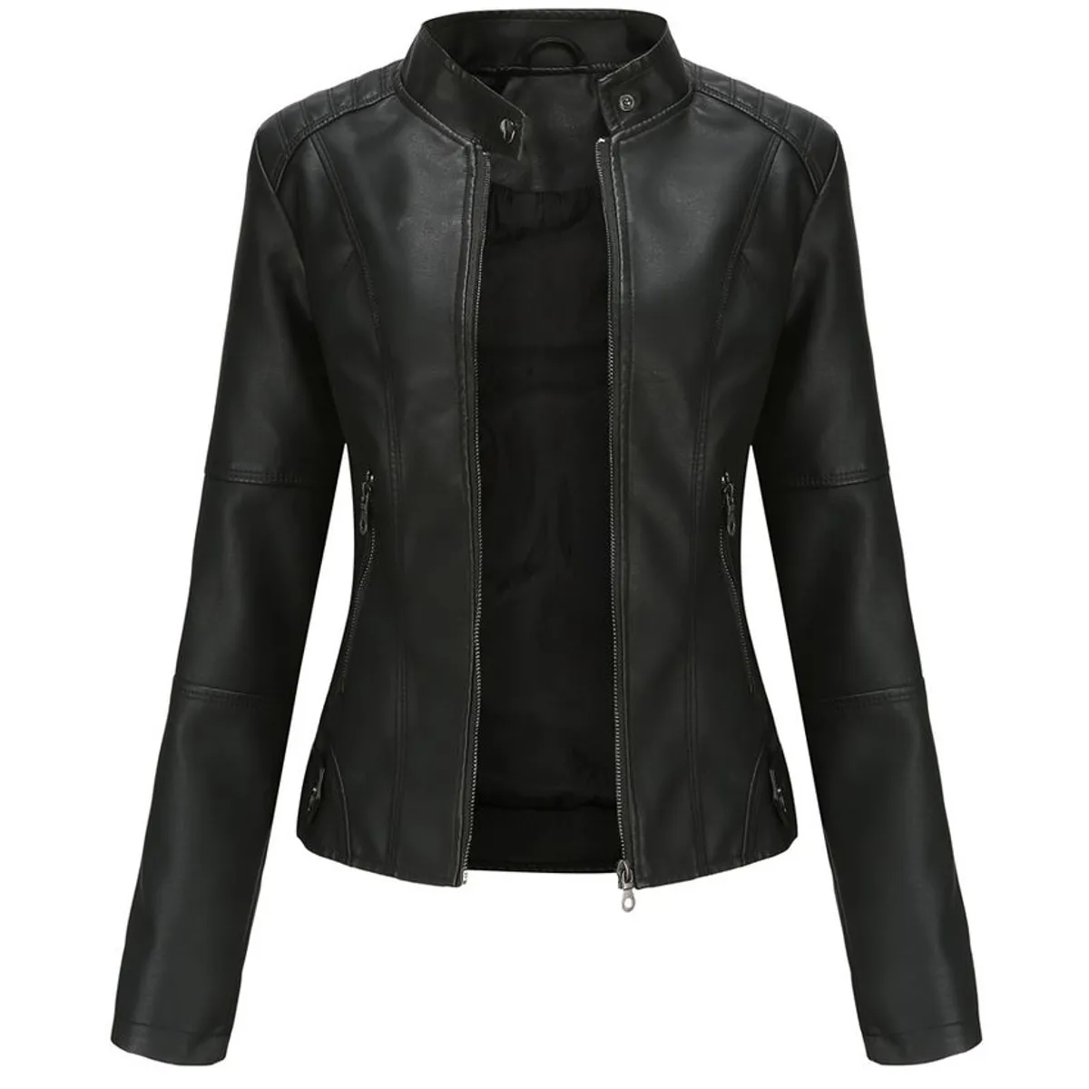 BLWOENS - Chaqueta de PU para mujer