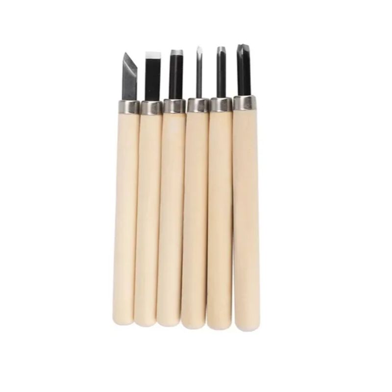 GENERICO - Juego De Cinceles Para Tallar Madera Cuchillos Tallar 6 Pcs