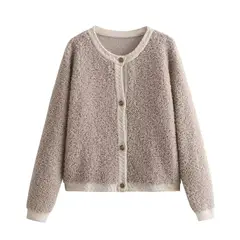 BLWOENS - Chaleco con botones para mujer -Beige