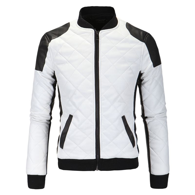 BLWOENS - Chaqueta con cierre para hombres -Blanco