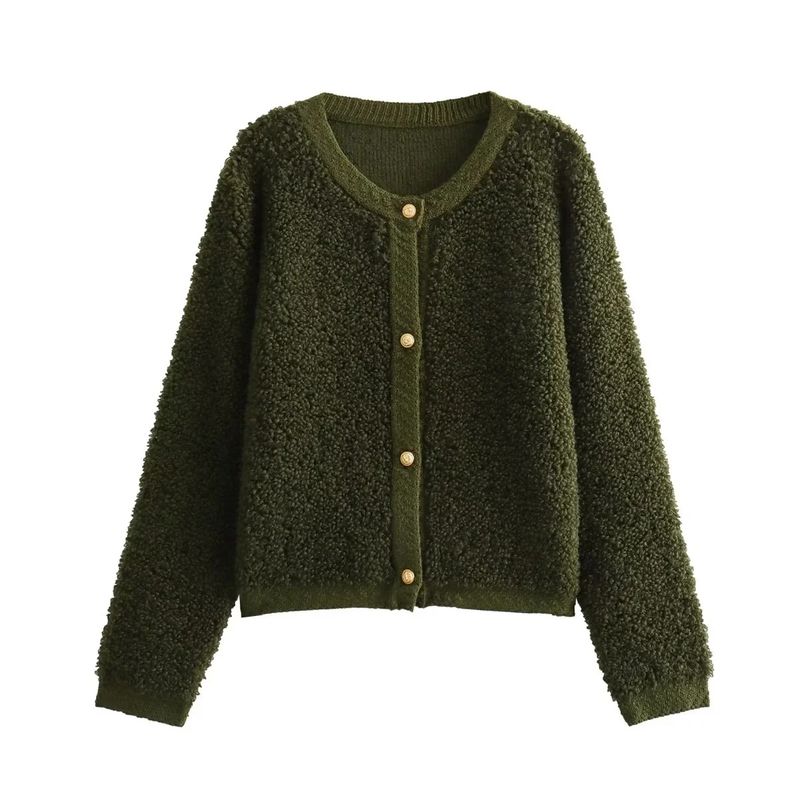 BLWOENS - Chaleco con botones para mujer -Verde