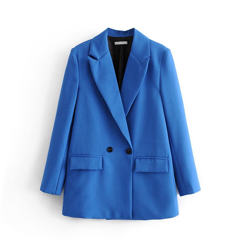 BLWOENS - Chaqueta formal para mujer -Azul