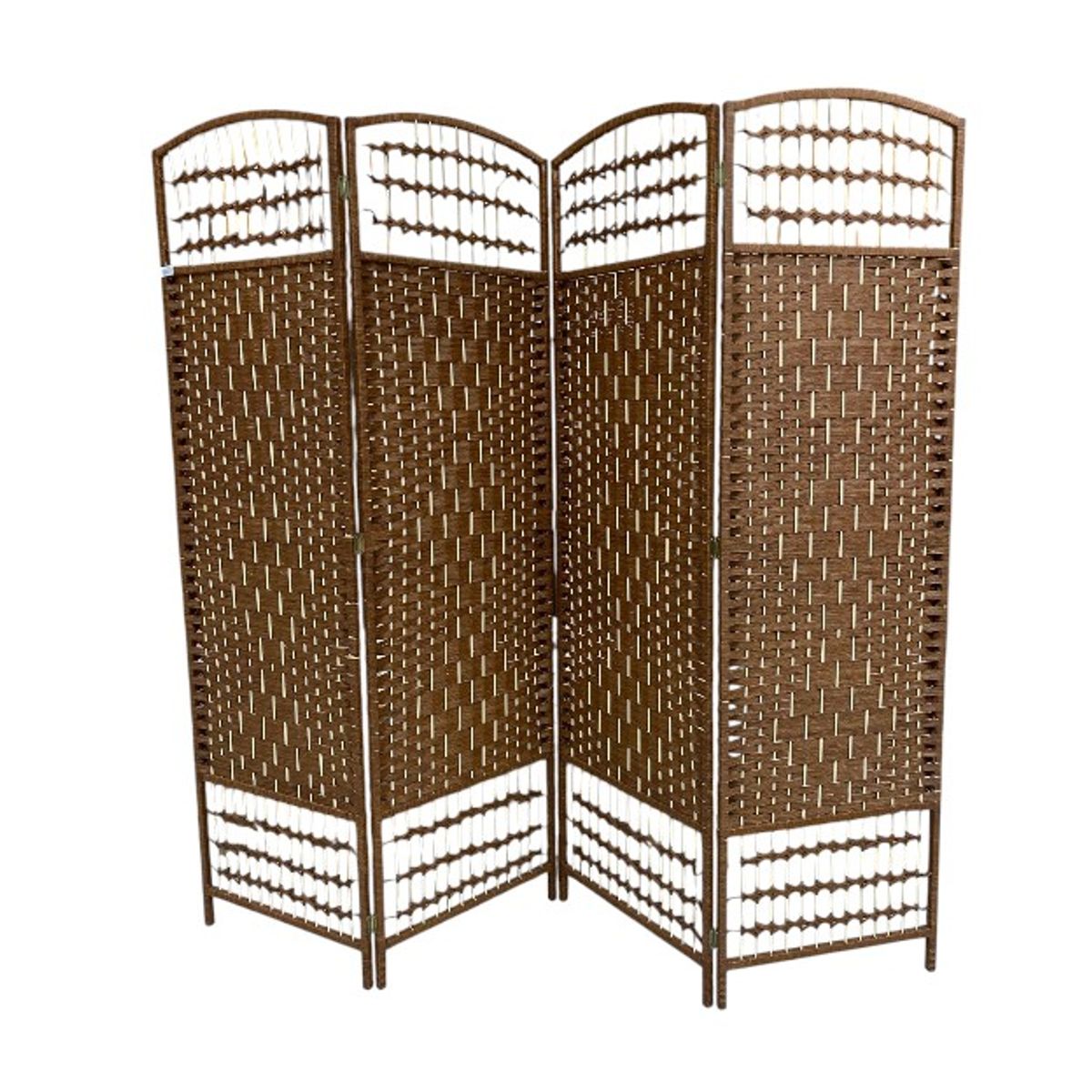 GENERICO - Biombo Separador de Ambientes 180cm*200cm 4 Paneles con Abertura superior