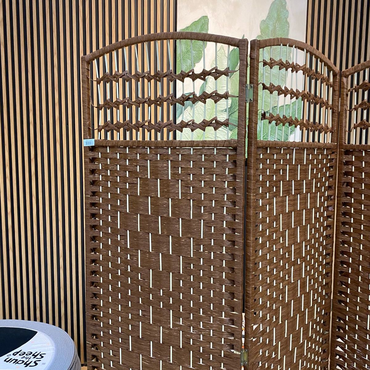 GENERICO - Biombo Separador de Ambientes 180cm*200cm 4 Paneles con Abertura superior