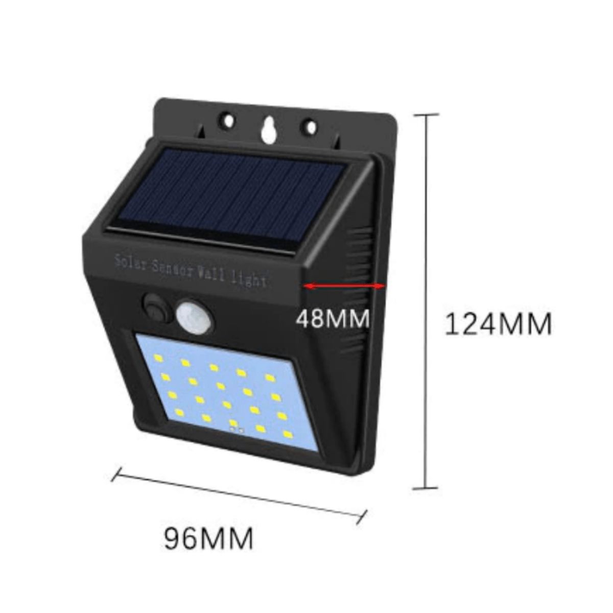 GENERICO - Apliqué Solar Estándar - 10W IP65 Luz Fría