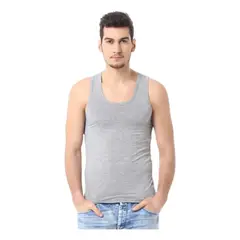 MPROPIA - Camiseta Sin Manga Algodón Negra Gris Blanco Adulto 045