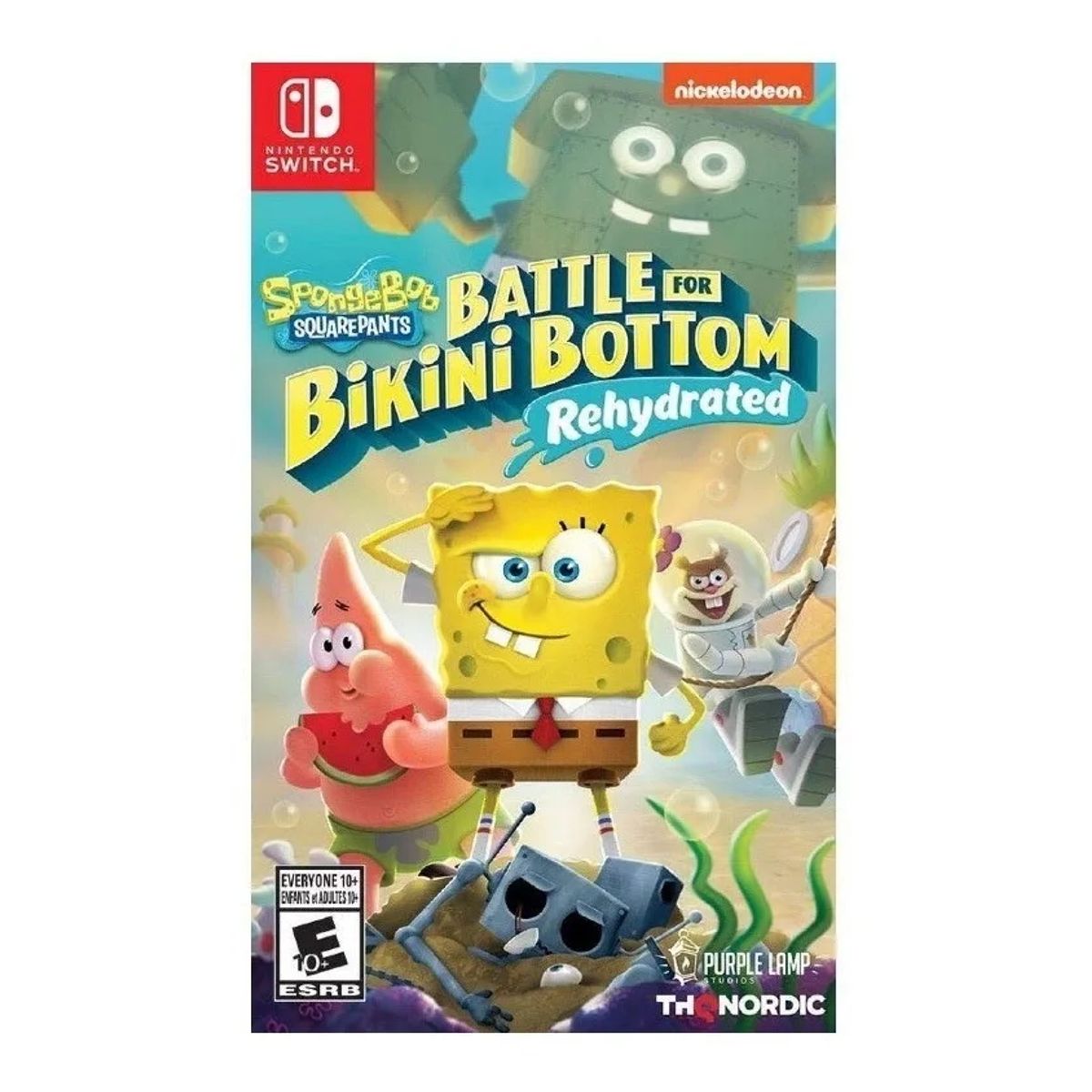 NINTENDO - Bob Esponja Battle For Bikini Bottom Rehydrated Switch- SniperCL