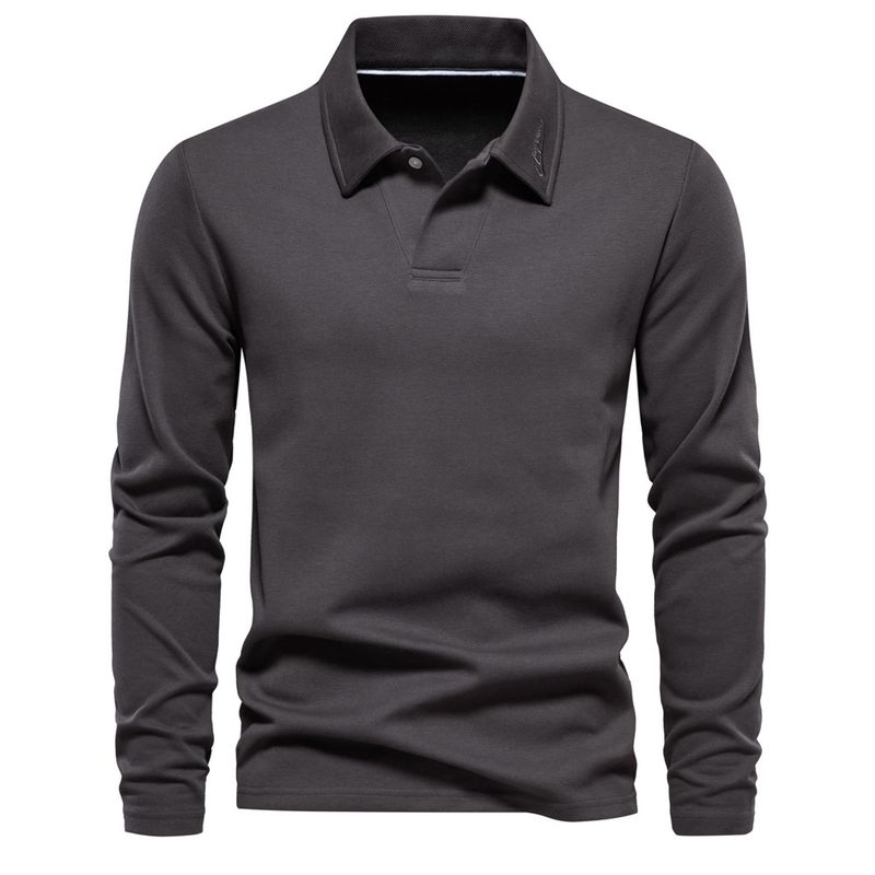 BLWOENS - Polerón cerrado manga larga para Hombre - Gris Oscuro.