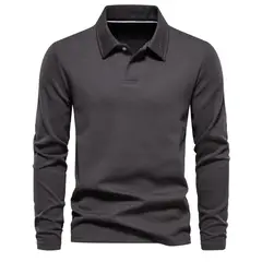 BLWOENS - Polerón cerrado manga larga para Hombre - Gris Oscuro.