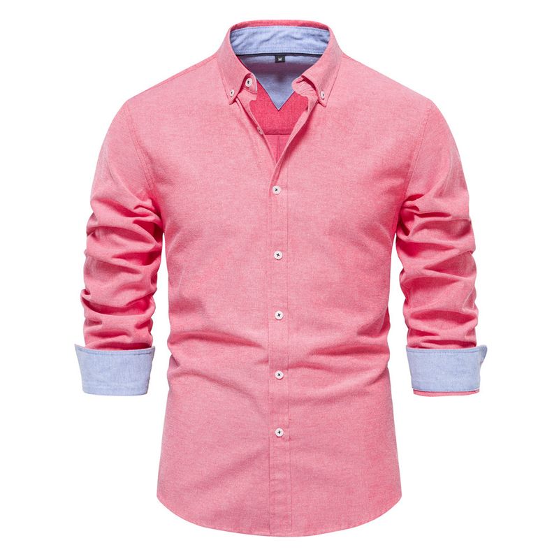 BLWOENS - Polerón con botones para Hombre - Rojo