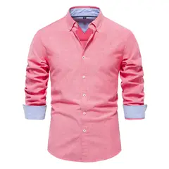 BLWOENS - Polerón con botones para Hombre - Rojo