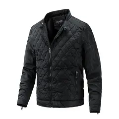 BLWOENS - Chaqueta con cierre para hombres -Negro