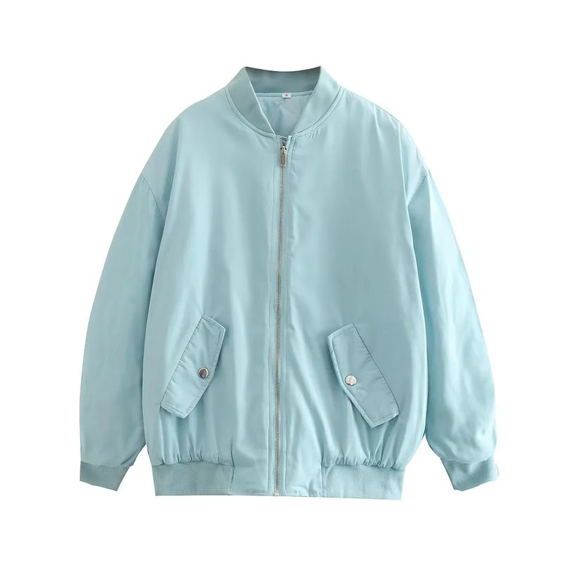 BLWOENS - Chaqueta sin gorro para mujer -Azul