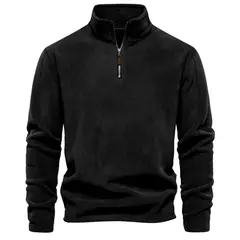 BLWOENS - Polerón micropolar para Hombre - Negro.